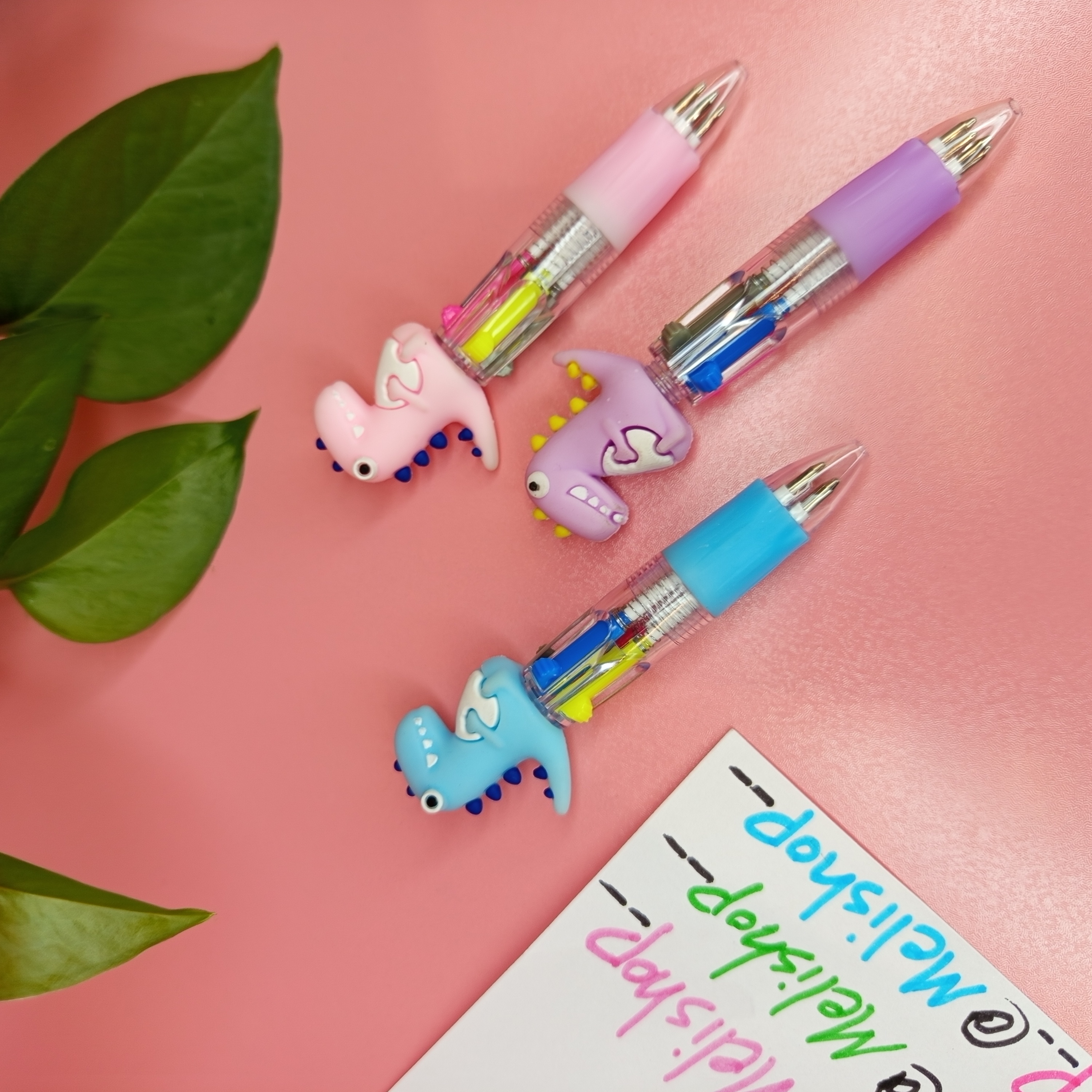 خودکار مینی ۴رنگ دایناسور