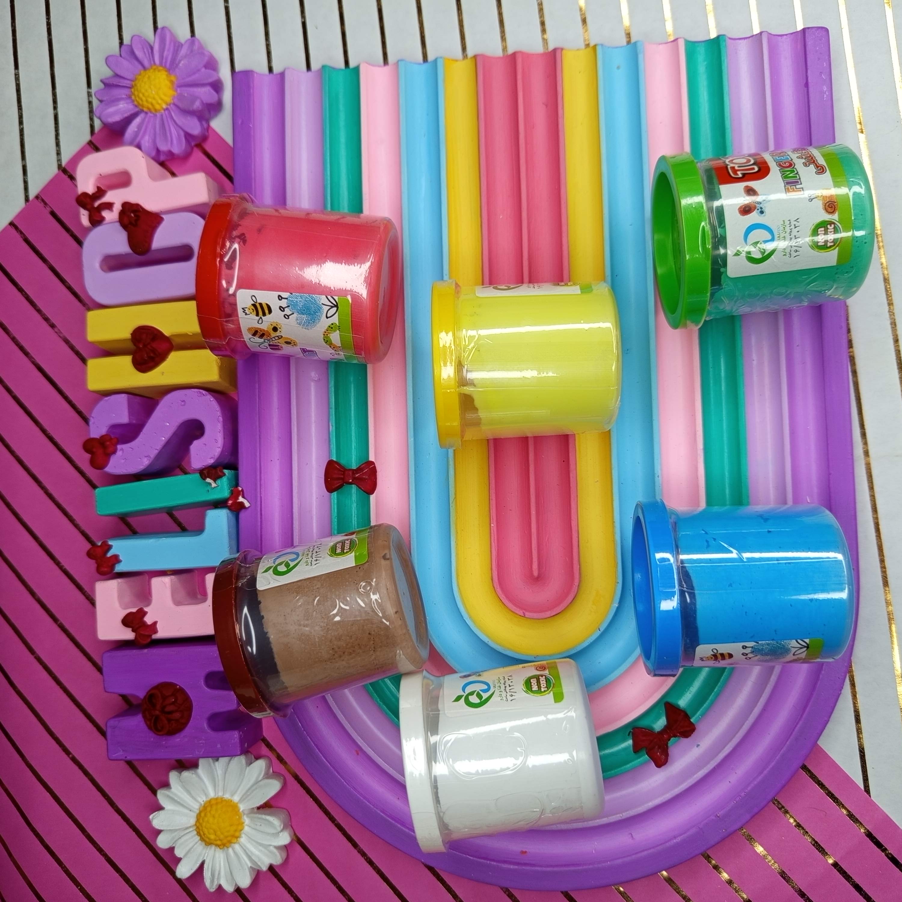 رنگ انگشتی ۶رنگ