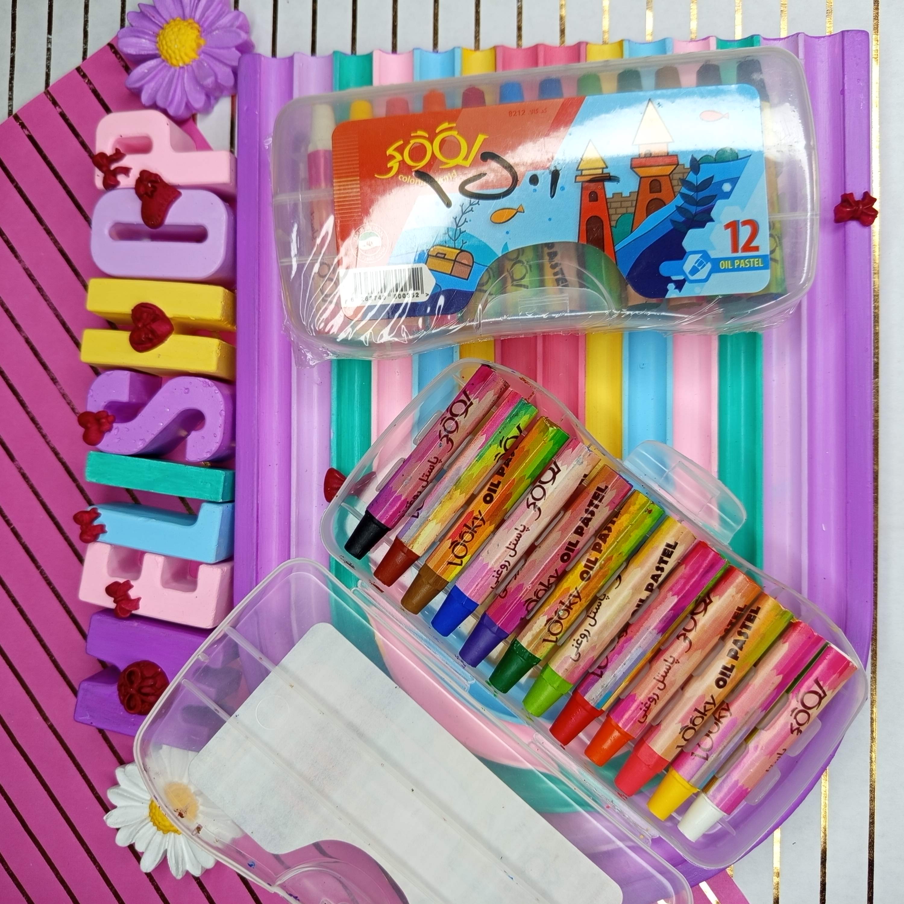 مداد شمعی ۱۲رنگ